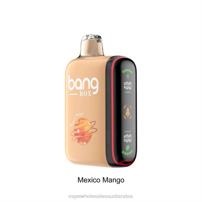 السيجارة الإلكترونية الأصلية - Bang Box 9000-18000 نفث عرض الطاقة الذكي المانجو المكسيكي H2V631