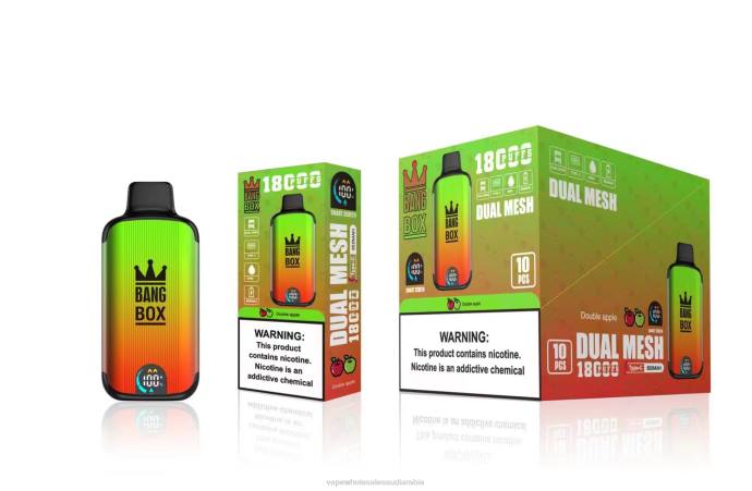 Disposable Vape Saudi Arabia - Bang Box 18000 نفث تفاحة مزدوجة H2V693