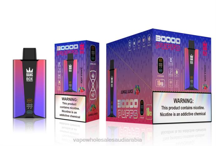 Disposable Vape Saudi Arabia - Bang Box شاشة سمارت 30000 نفخة عصير الغابة H2V678