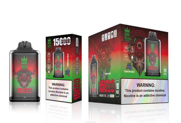 Vape Saudi Arabia Online - Bang Box s1-15000 نفث ثلج التوت الثلاثي H2V6104