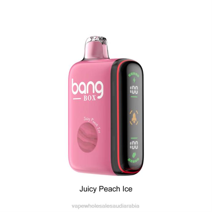 Vape Shop Saudi Arabia - Bang Box 9000-18000 نفث عرض الطاقة الذكي جليد الخوخ العصير H2V629