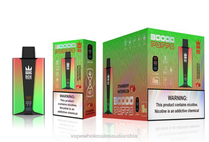 Vape Store Saudi Arabia - Bang Box شاشة سمارت 30000 نفخة الفراولة والبطيخ H2V675