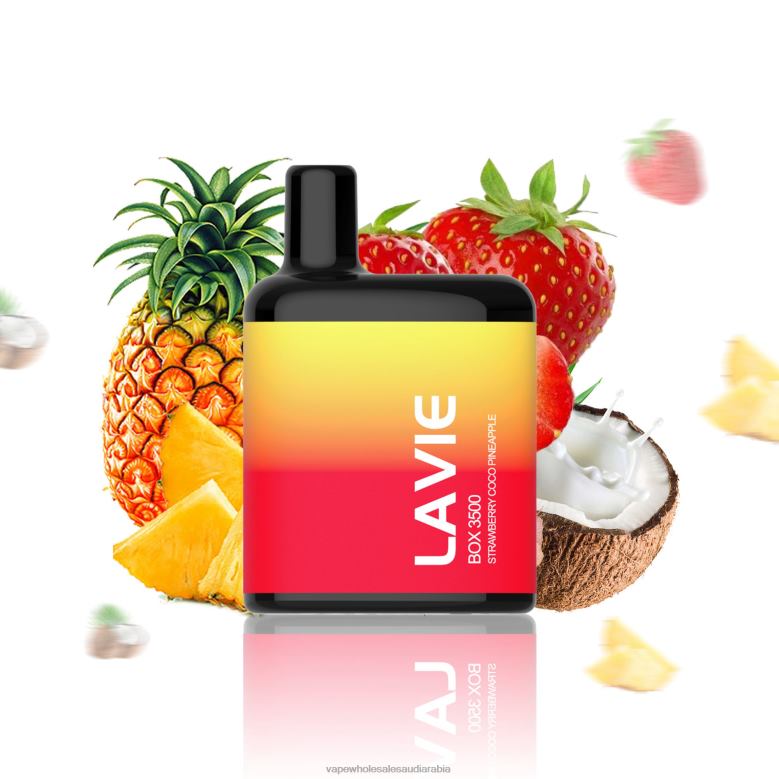 Vape Store Saudi Arabia - فراولة كوكو وأناناس LAVIE BOX 3500 نفث 0HF66207