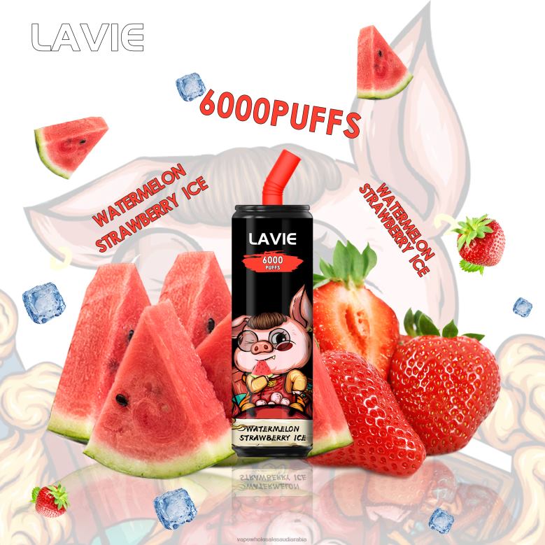 Vape Store Saudi Arabia - بطيخ فراولة مثلج LAVIE Coke BAR 6000 نفث 0HF66267