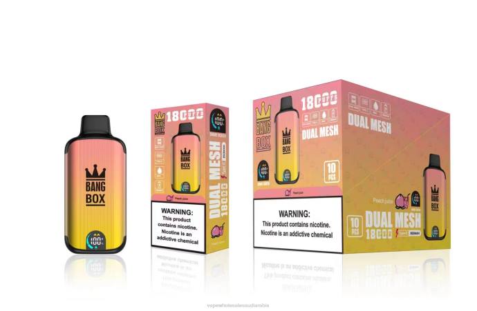 Vape Wholesale Saudi Arabia - Bang Box 18000 نفث عصير الخوخ H2V691