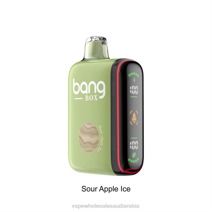 Vape Wholesale Saudi Arabia - Bang Box 9000-18000 نفث عرض الطاقة الذكي جليد التفاح الحامض H2V628