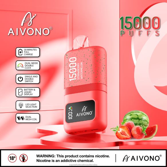 Vape Wholesale Saudi Arabia - Aivono AIM magic 15000 الفراولة والبطيخ 428Z258