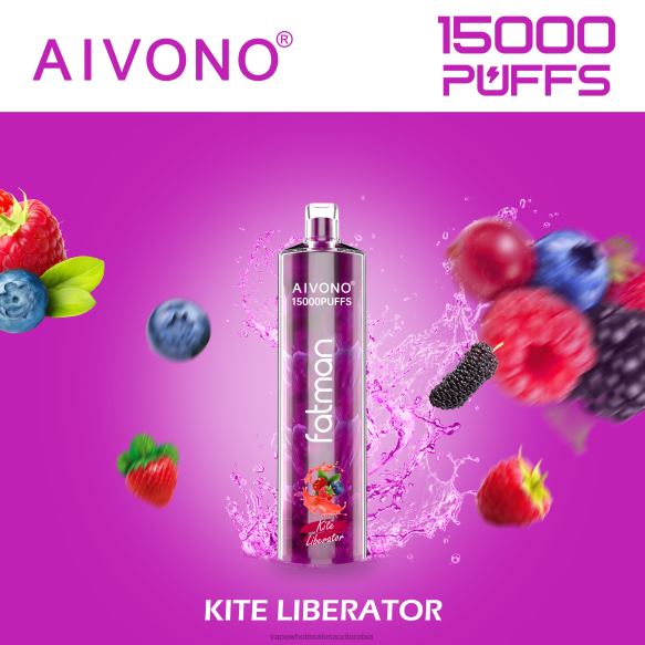 Vape Wholesale Saudi Arabia - Aivono FATMAN 15000 محرر طائرة ورقية 428Z213