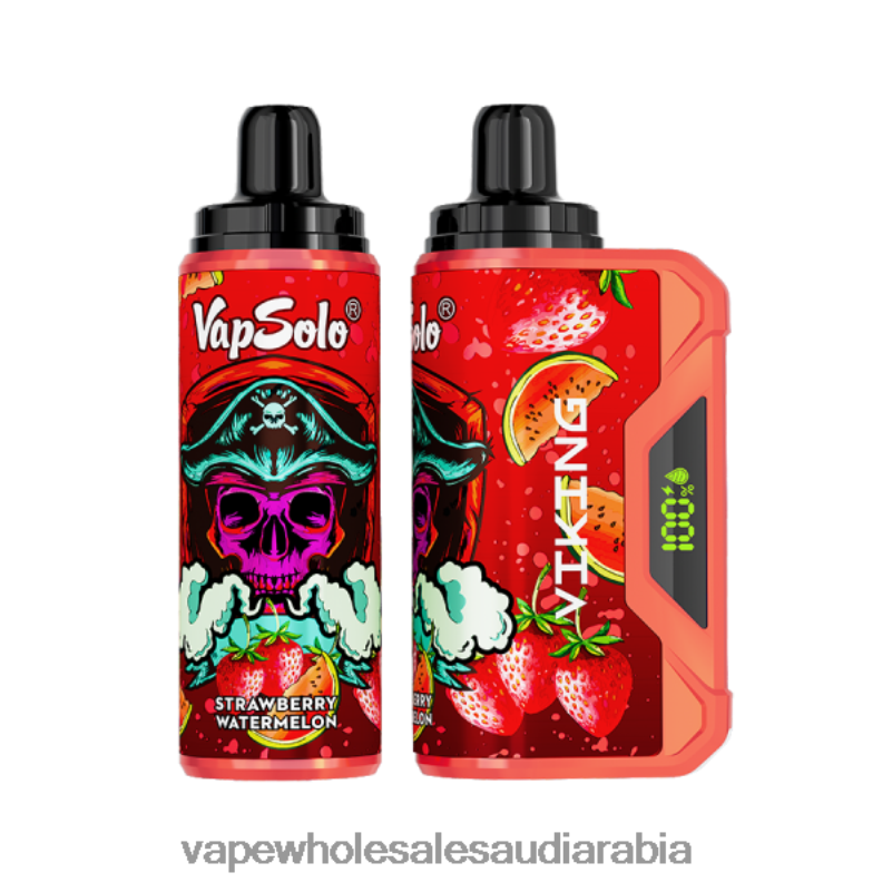 السيجارة الالكترونية - Vapsolo VIKING vape القابل للتصرف الفراولة والبطيخ 2NJNV0140