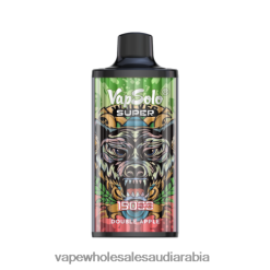 السجائر الإلكترونية الخطوط السعوديةة - Vapsolo SUPER vape القابل للتصرف تفاحة مزدوجة 2NJNV0111