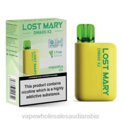 السجائر الإلكترونية الخطوط السعوديةة | 66TX477 ثلج الأناناس LOST MARY DM600 X2