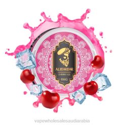 السجائر الإلكترونية الخطوط السعوديةة | 66TX67 جليد الكرز ALIBARBAR كيس النيكوتين