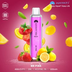 السجائر الالكترونية بدون نيكوتين | 66TX189 السيد الوردي Hayati Pro Max 4000