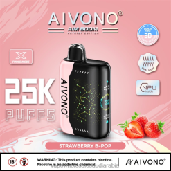 السجائر الالكترونية في المطار - Aivono AIM BOOM 25000 الفراولة ب البوب 428Z2352
