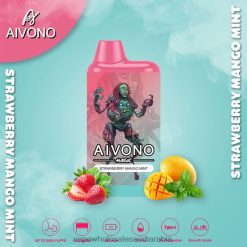 السجائر الالكترونية في المطار - Aivono AIM MAGIC 5800 علبة سجائر بالفم الفراولة والمانجو والنعناع 428Z297