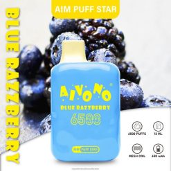 السجائر الالكترونية في المطار - Aivono AIM PUFF STAR 6500 التوت الأزرق 428Z2292