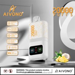 السيجارة الإلكترونية الأصلية - Aivono AIM magic 20000 الأناناس وجوز الهند الجليد 428Z276
