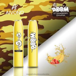 السيجارة الإلكترونية الجديدة - Aivono AIM BOOM 600 موز فراولة 428Z2363