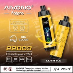 السيجارة الإلكترونية الجديدة - Aivono Fatpro 22000 الجليد الخصب 428Z23