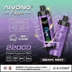 السيجارة الإلكترونية والجنس - Aivono Fatpro 22000 نعناع العنب 428Z22