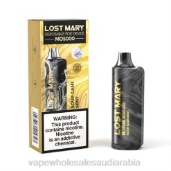 السيجارة الالكترونية | 66TX346 نعناع جامي حامض LOST MARY MO5000 الذهب الأسود 10 مل