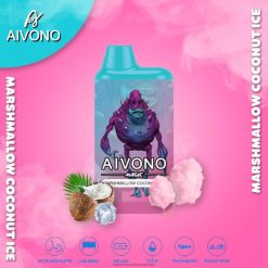 السيجارة الالكترونية - Aivono AIM MAGIC 5800 علبة سجائر بالفم مارشميلو مثلج بجوز الهند 428Z295