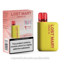 السيجارة الالكترونية بدون نيكوتين | 66TX474 ليمون حامض LOST MARY DM600 X2