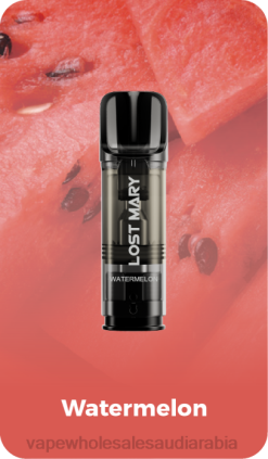 السيجارة الالكترونية بدون نيكوتين | 66TX434 بطيخ LOST MARY Tappo القرون البديلة المملوءة مسبقًا