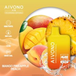 شراء Vape بالجملة - Aivono AIM BOXX 4000 مانجو اناناس خوخ 428Z2219