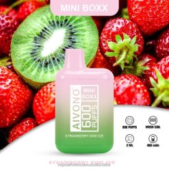 شراء Vape بالجملة - Aivono AIM MINI BOXX 600 جليد الفراولة والكيوي 428Z2234