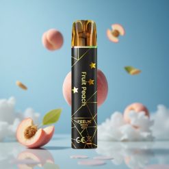 JNR Black&Golden 600+200 بخاخ سجارة إلكترونية فواكه خوخ بدون شحن سعة 2مل