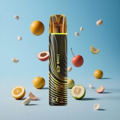 JNR Black&Golden 600+200 Puffs سيجارة إلكترونية 800 نفخة 2% نيكوتين الحب 419