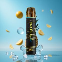 JNR Black&Golden 600+200 Puffs سيجارة إلكترونية للاستخدام مرة واحدة أناناس جليدي 800 نفخة