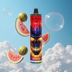 JNR Calavera 11000 Puffs سيجارة إلكترونية بطارية 850 ملي أمبير/ساعة وعصير 21 مل بنكهة بطيخ وعلكة فقاعية