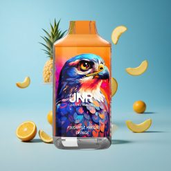 JNR Falcon 16000 Puffs سجارة إلكترونية بنكهة الأناناس والمانجو والبرتقال مع بطارية 850 مللي أمبير وشاشة LED ذكية