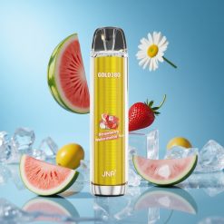 JNR Gold380 6000 نفخة سحابة صالحة للاستعمال مرة واحدة فراولة بطيخ مثلج بسعة 13مل