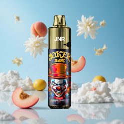 JNR Joker 24K Puffs بخوخ صيفي جليدي مع شاحن Type-C ومستوى سائل مرئي