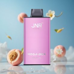 JNR Mega Box 25000 نفخة سجارة إلكترونية خوخ عصير بسعة 30مل وبطارية 850 مللي أمبير