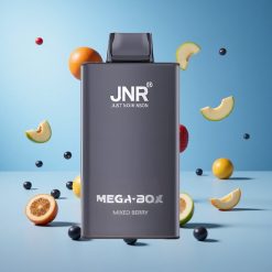 JNR Mega Box 25000 نفخة سيجارة إلكترونية ذات استخدام لمرة واحدة توت مشكل بسعة 30 مل و شحن سريع Type-C