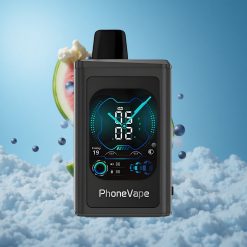 JNR PhoneVape 30000 نفخة سيجارة إلكترونية بطارية قابلة للشحن 850mAh Type-C توربو مع توت أزرق وبطيخ