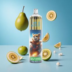 JNR Rocket-X 12400 Puffs سحابة الفاكهة الكيوي والماراكويا والجوافة مع إضاءة RGB وشاحن Type-C