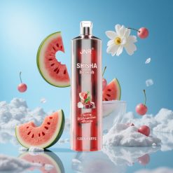 JNR Shisha Hookah 12000 Puffs سحري الكرز والبطيخ المجمد بسعة 24مل وشاحن Type-C