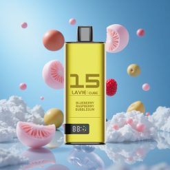 Lavie Cube 20000 Puffs بخاخة نكهة التوت والعلكة الفقاعية مع بطارية 600 مللي أمبير