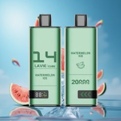 Lavie Cube 20000 Puffs سيجارة إلكترونية بطعم البطيخ المثلج بشحن Type C