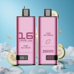 Lavie Cube 20000 Puffs سيجارة إلكترونية قابلة للتصريف بنكهة تيرو آيس كريم وبطارية 600 مللي أمبير