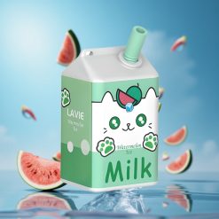 LAVIE Milk 7000 Puffs سيجارة إلكترونية بطعم بطيخ مثلج بسعة 16ML وشاحن Type C