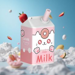 LAVIE Milk 7000 Puffs سيجارة إلكترونية بنكهة دونات الفراولة بسعة 16ML وشحن Type C