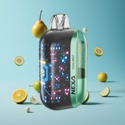 NEXA Ultra 50K سيجارة إلكترونية قابلة للتصريف بنكهة النعناع المنعش مع شاشة منحنية ثلاثية الأبعاد