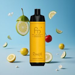 RandM Fumot Shisha 10000 Puffs سيجارة إلكترونية ليمون كرز مع بطارية 850 ملي أمبير وشاحن Type-C