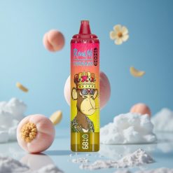 RandM Fumot Tornado 15000 Puffs 25ml خوخ مثلج شاشة LCD